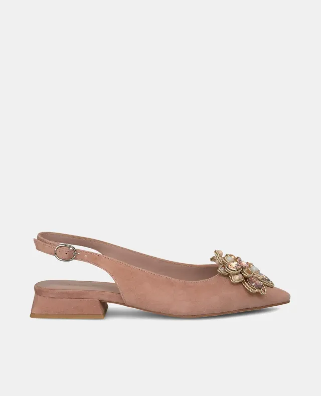Alma en Pena V240361 escarpins plats rose fleur