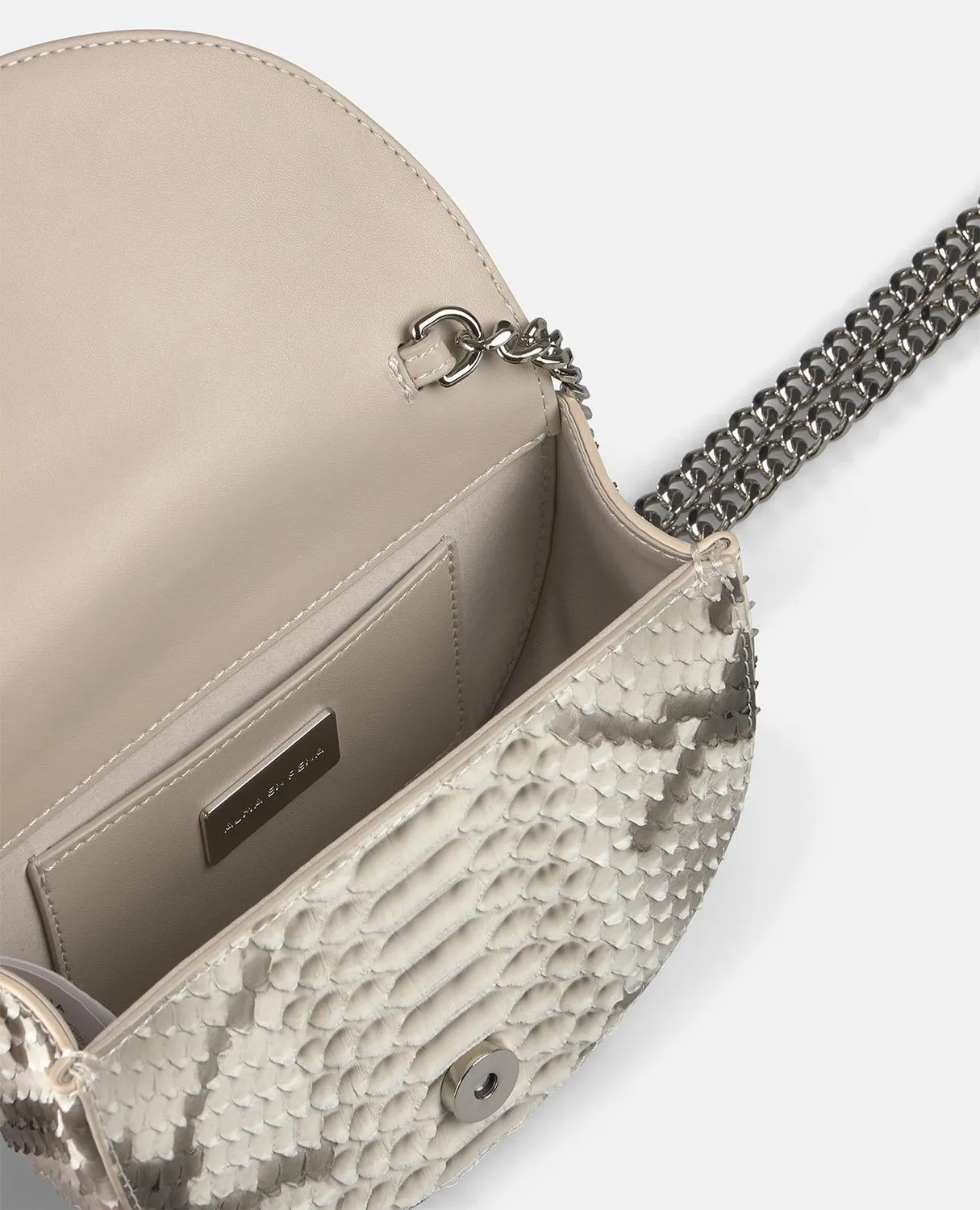 Alma en Pena BG101 sac bandoulière gris cuir effet cobra