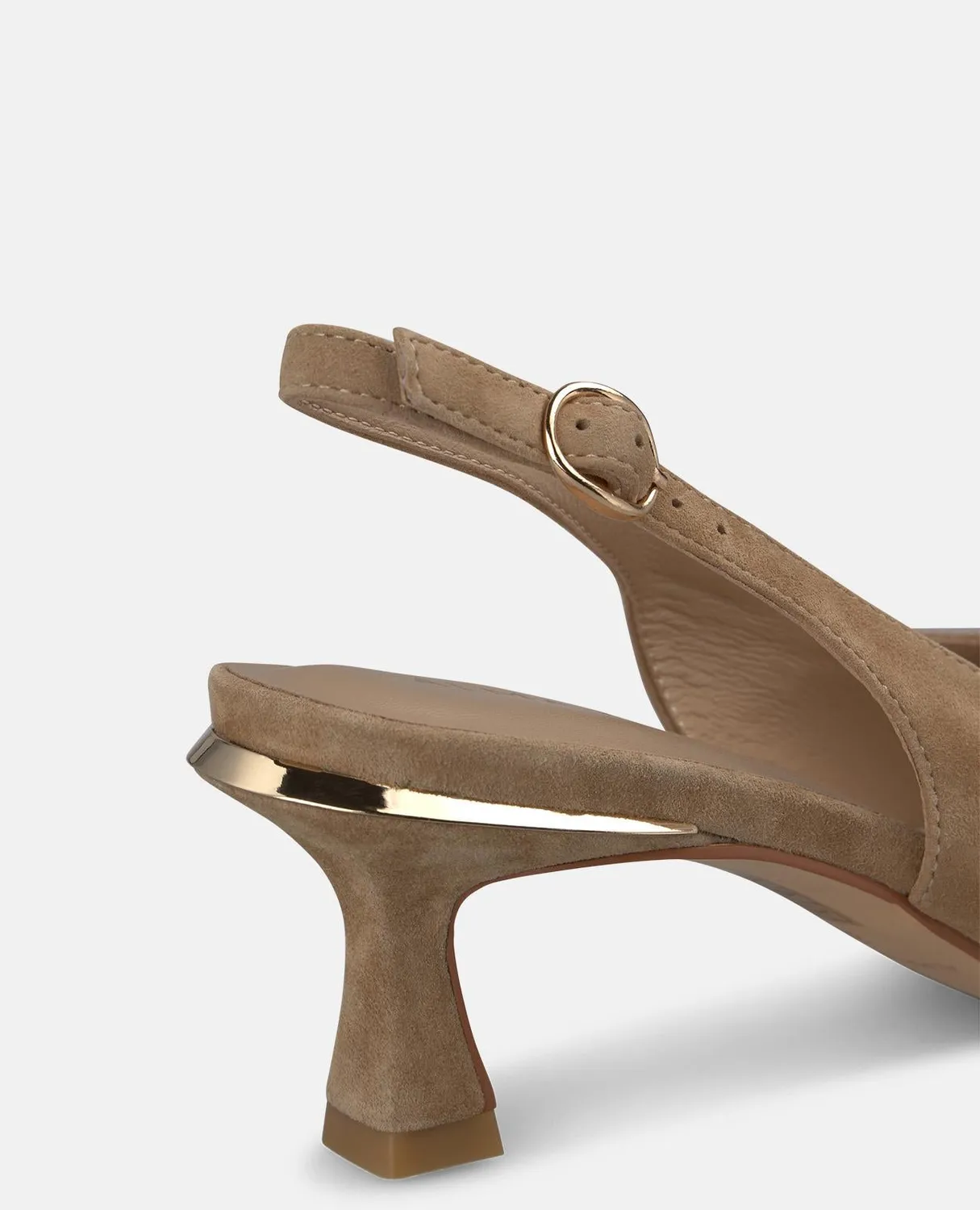 Alma en Pena V262202 mules cuir sable talon kitten