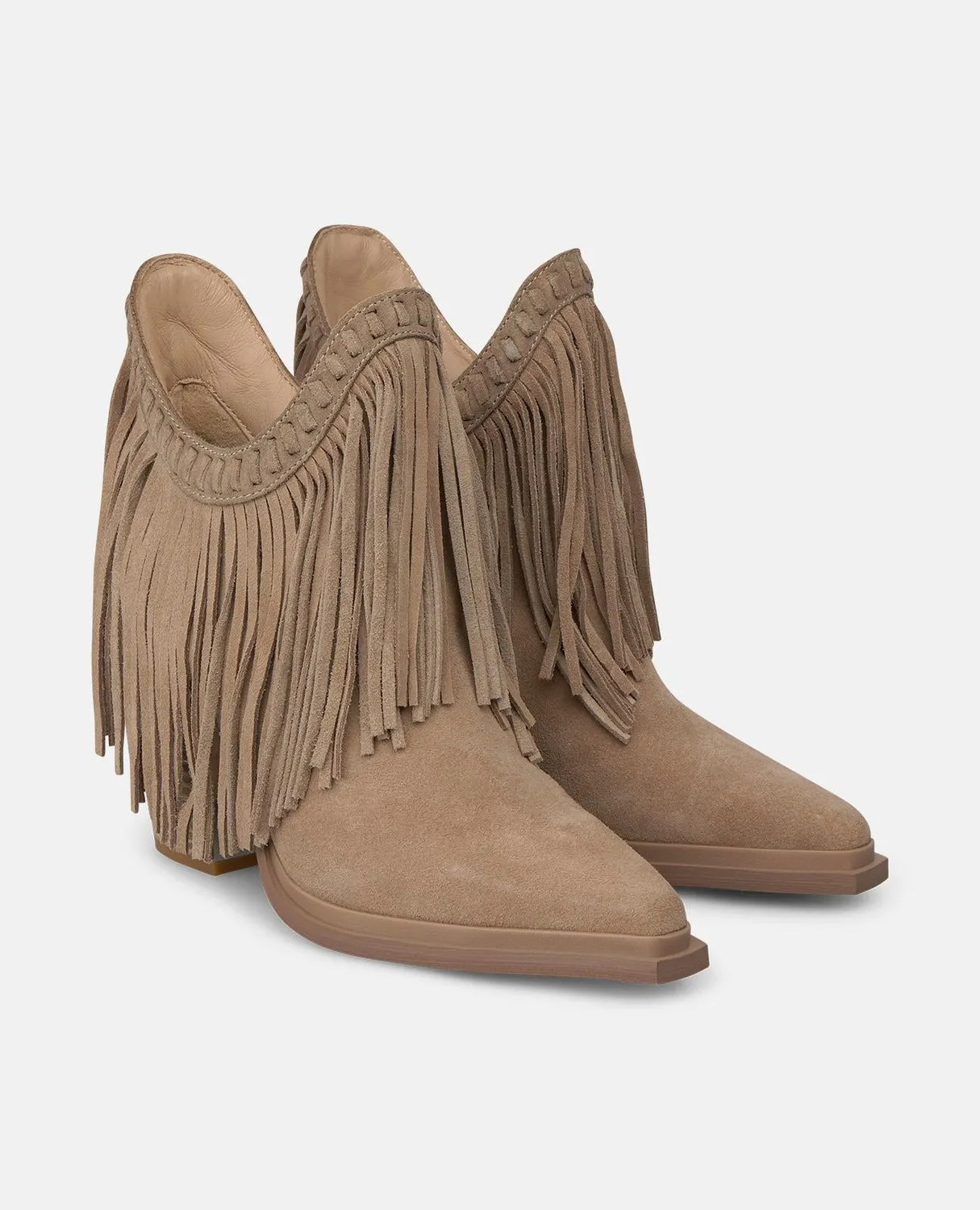 Alma en Pena I260786C bottines vison cuir talon 8,5 cm