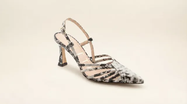 Matteo Pitti Penny slingback python talon aiguille