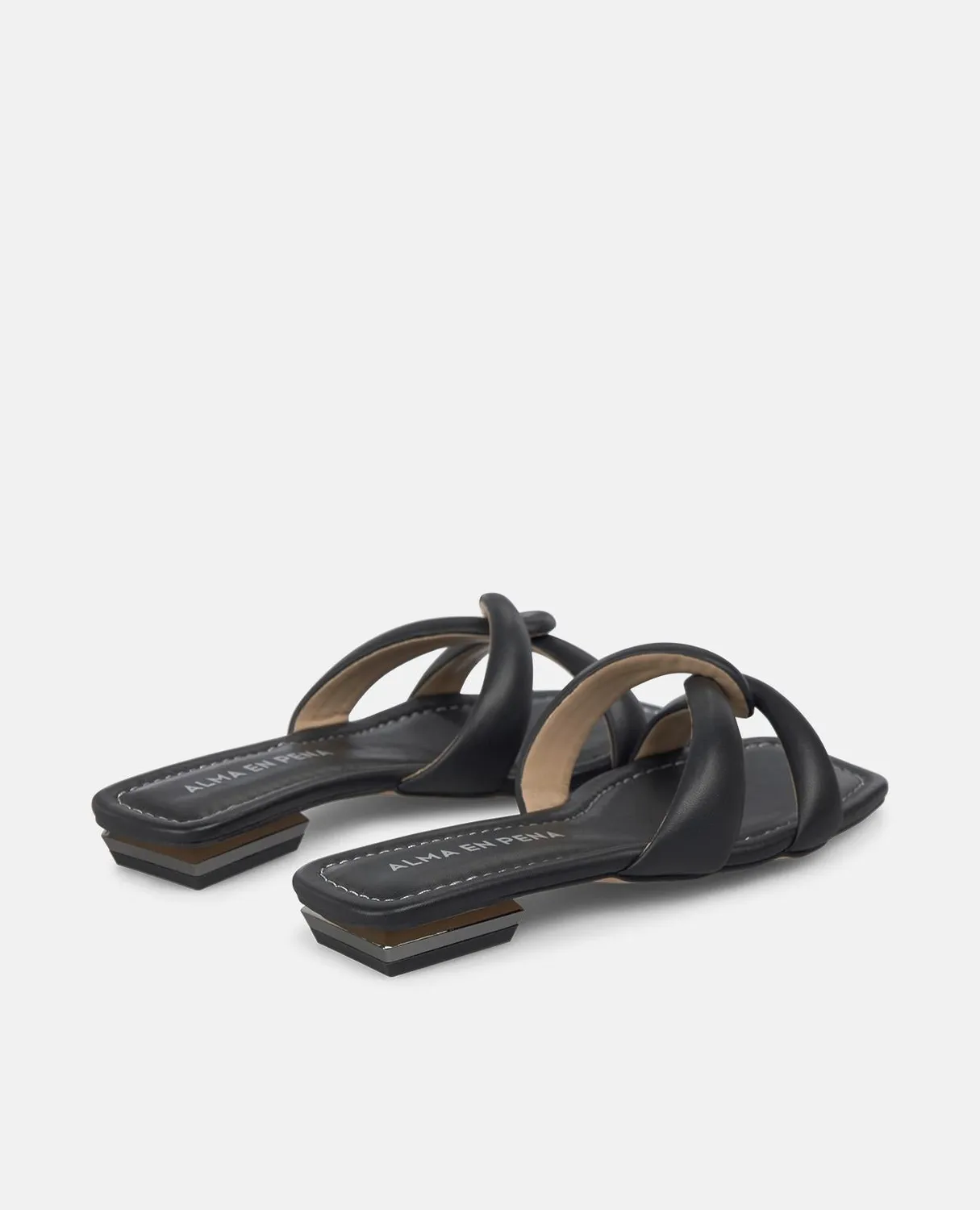 Alma en Pena V268608 sandales noires cuir 2 cm