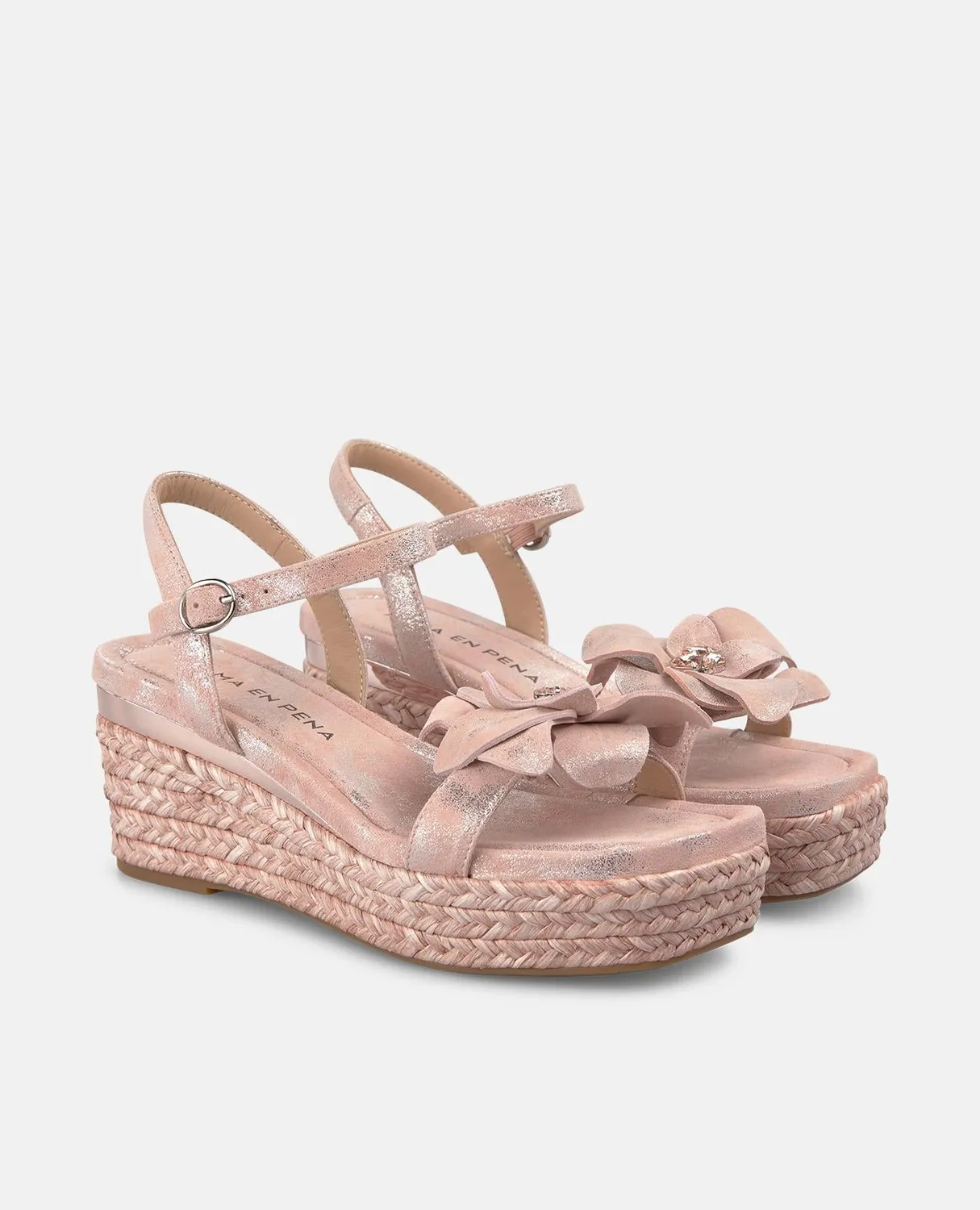 Alma en Pena V266508 sandales rose compensé 7,5 cm