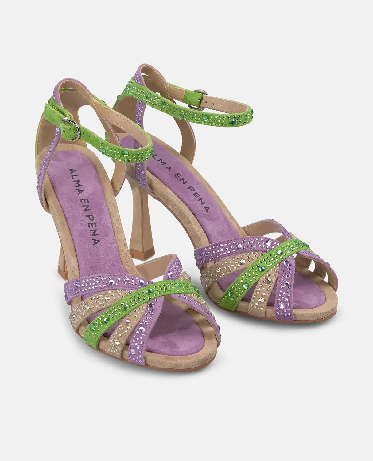 Alma en Pena V250804 sandales multicolore cuir 9 cm