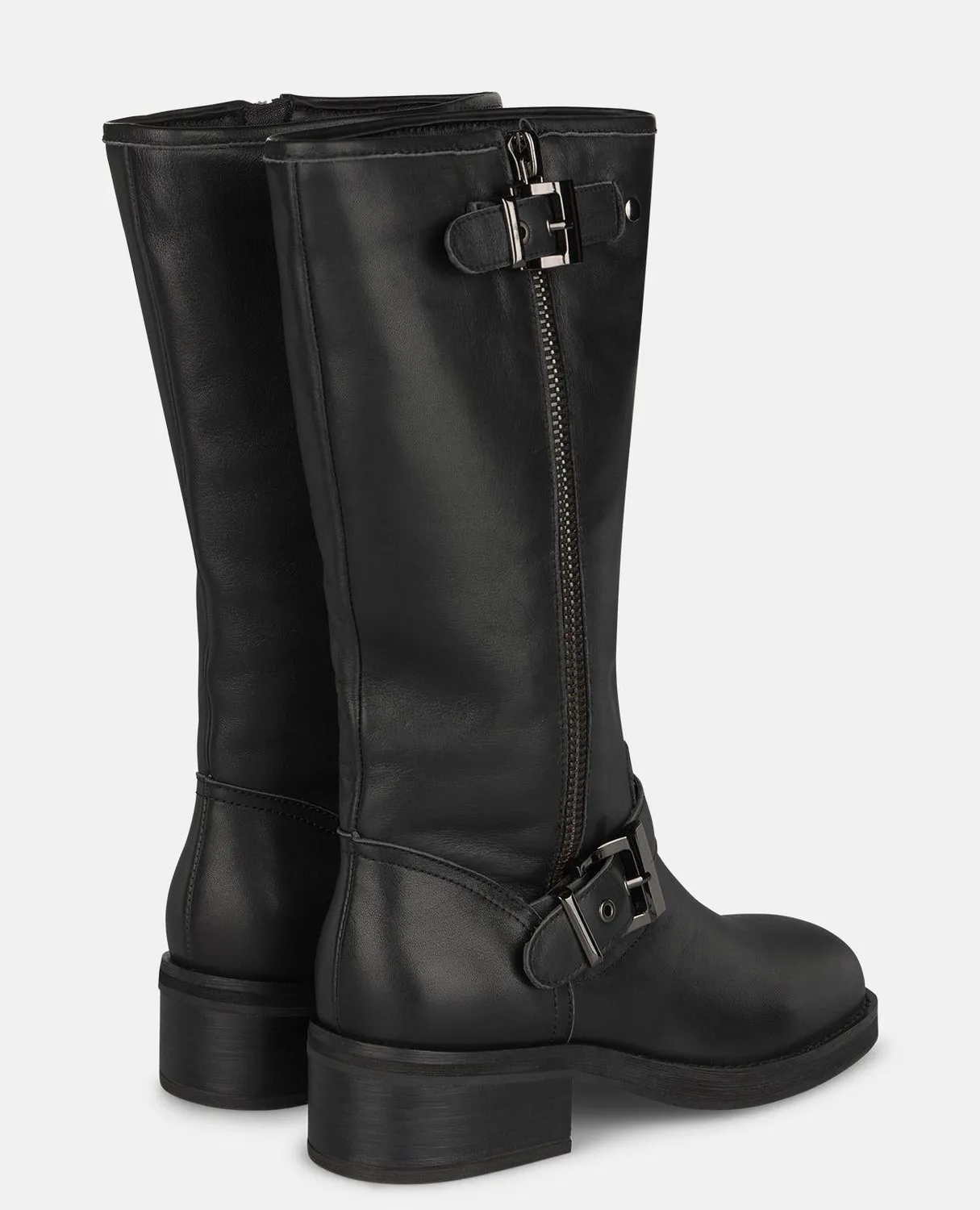 Alma en Pena I260831 bottes noires clous cuir