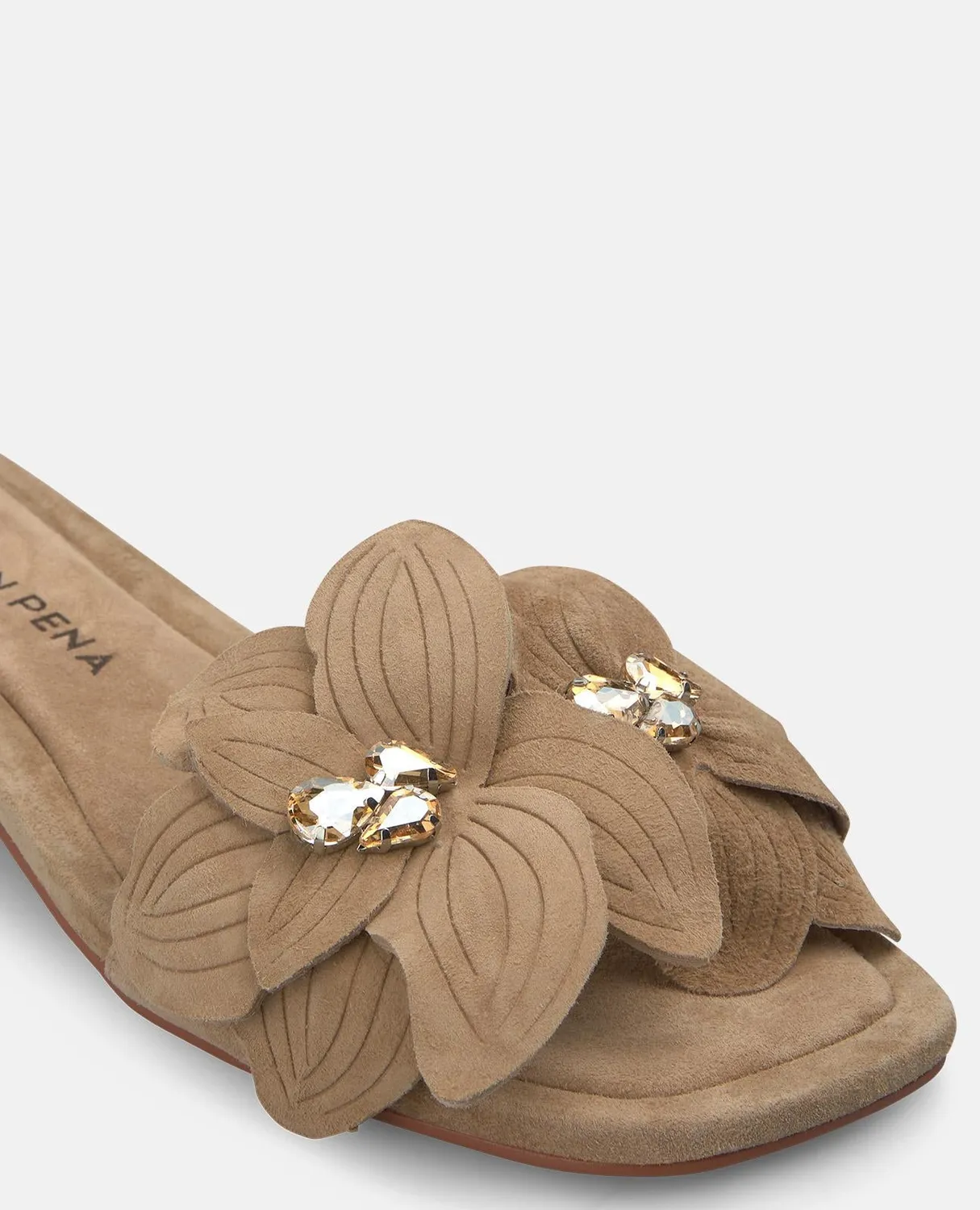 Alma en Pena V268703 sandales cuir 6,5 cm sable fleur