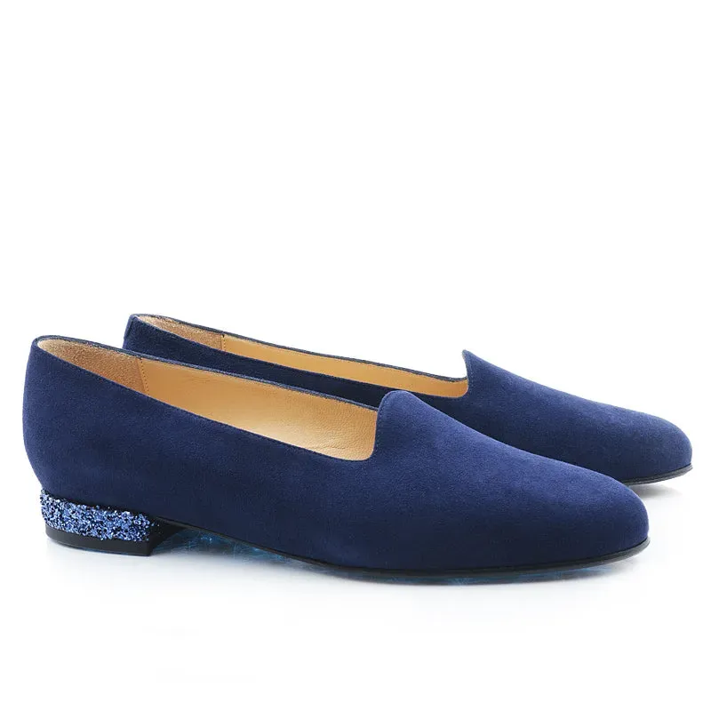 Bégum Paris Dufy escarpins cuir marine talon 2 cm