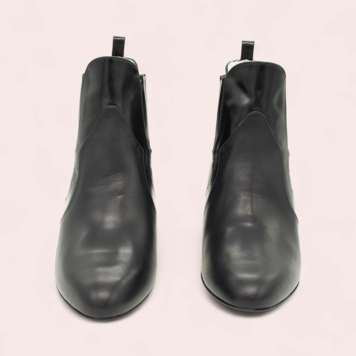 Karine Arabian JULIA boots cuir noir 36 talon 65mm