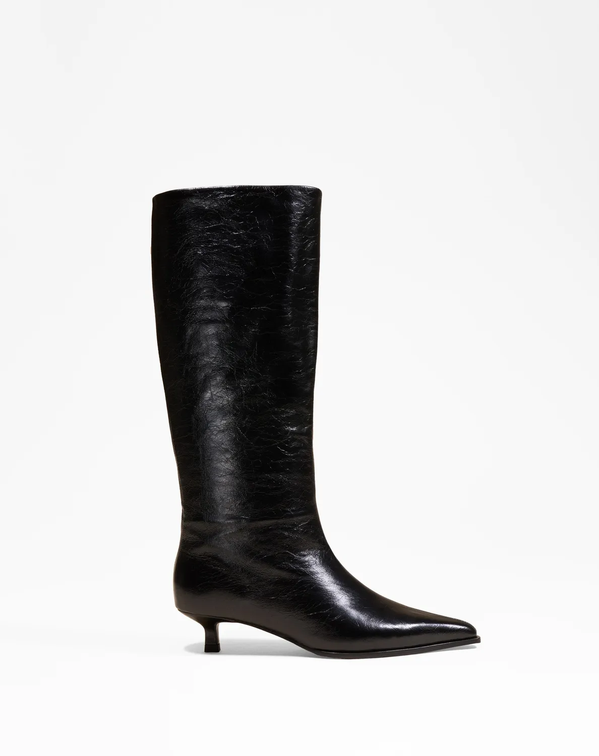 Mi/Mai Vivienne Crinkled bottes cuir bout pointu