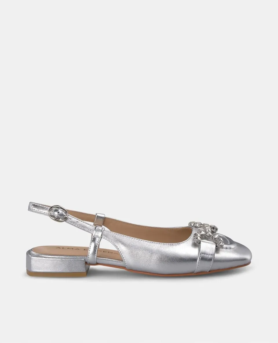 Alma en Pena V250504 ballerines argent talon 2 cm