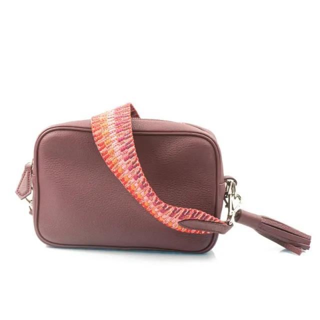 Bégum Paris Adèle sac bandoulière cuir grenat
