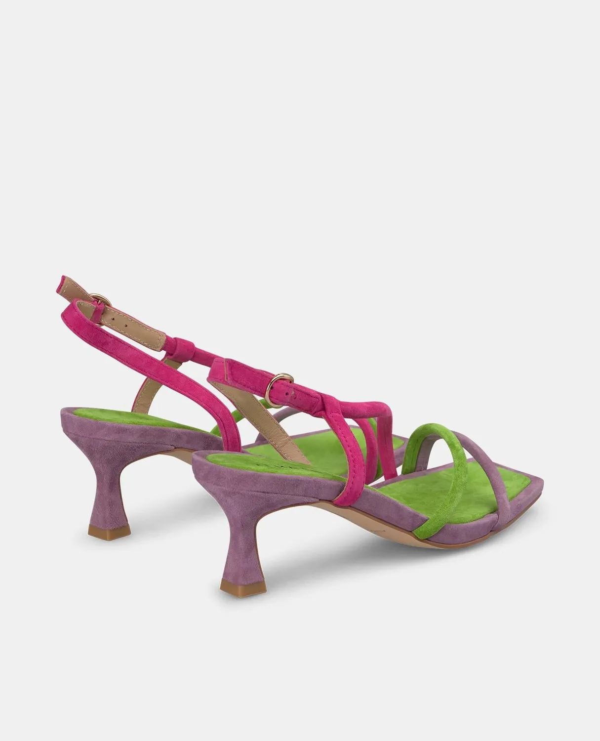 Alma en Pena V250875 Sandales cuir vert lime 6 cm