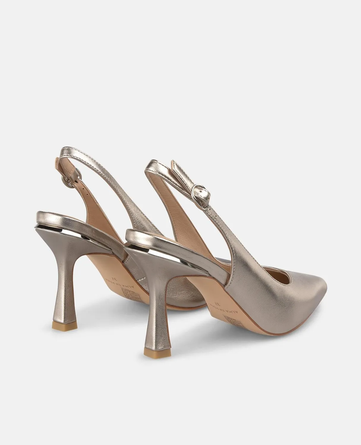 Alma en Pena V261800 escarpins bronze cuir talon 9 cm