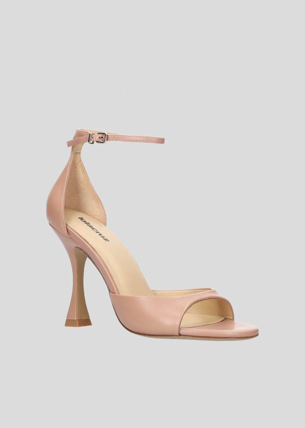 Lola Cruz Kumala 95 sandales à talons nude talon 9,5 cm