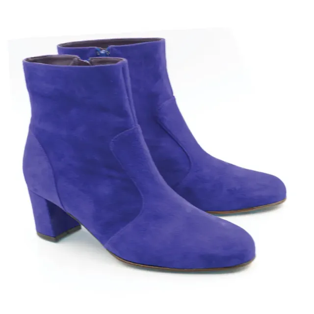 Bégum Paris Sherpa bottines femme violet talon 5 cm