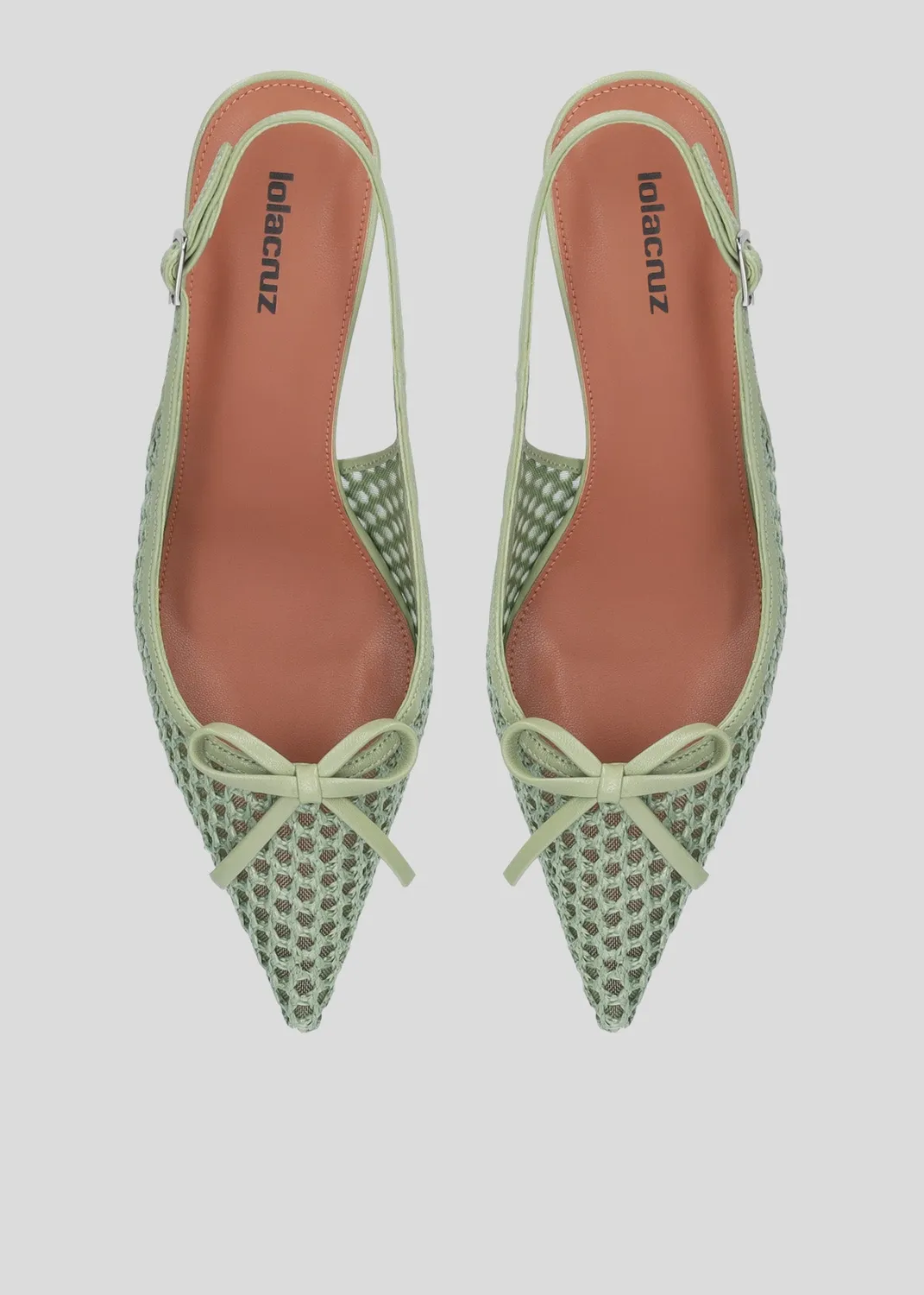Lola Cruz Liana 55 escarpins vert aloe talon 5,5 cm