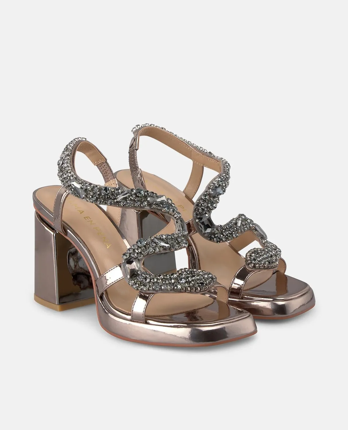Alma en Pena I250054 sandales talon 8,5 cm argent strass