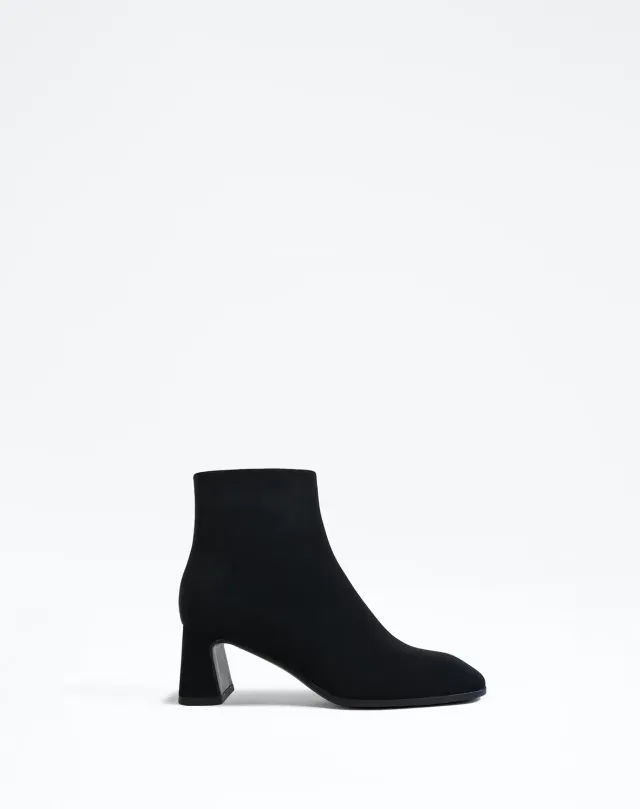 Mi/Mai Kruger Low Black Mat bottines cuir talon 5 cm