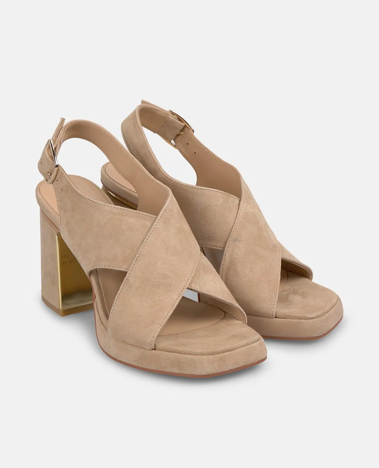 Alma en Pena V250794 sandales talon sable cuir 8,5 cm