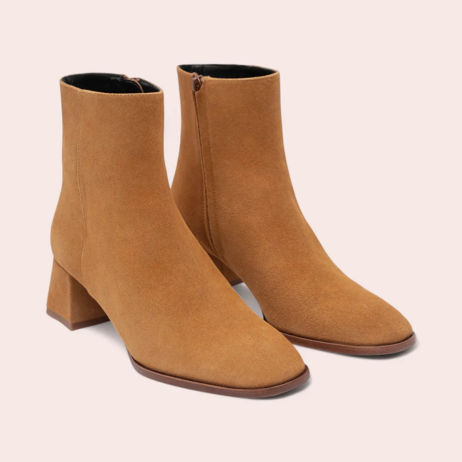 Karine Arabian Doryane bottine velours camel talon 50mm