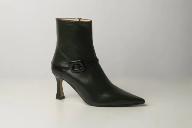 Matteo Pitti Penny bottine vert bosco boucles