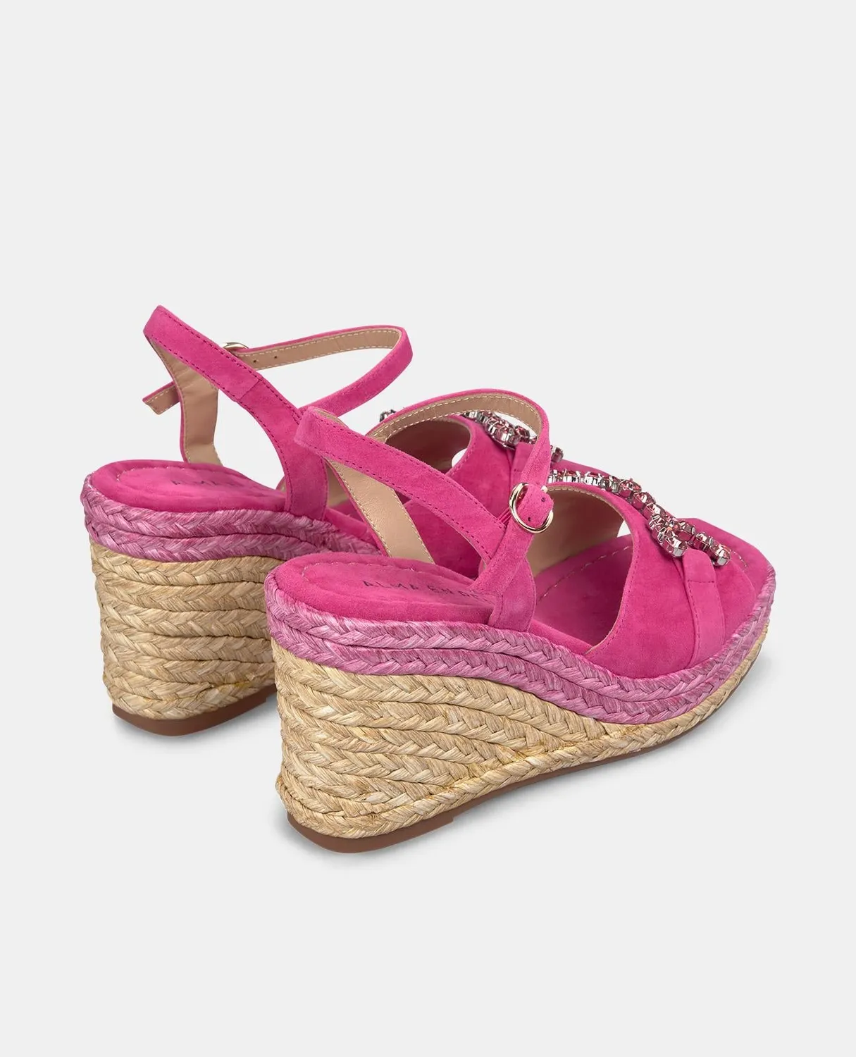 Alma en Pena V2551293 compensées fuchsia strass 9.8 cm