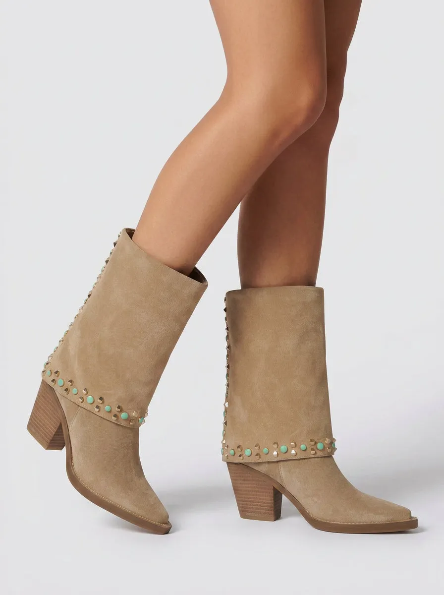 Alma en Pena I260679 bottes santiag sable talon 7 cm