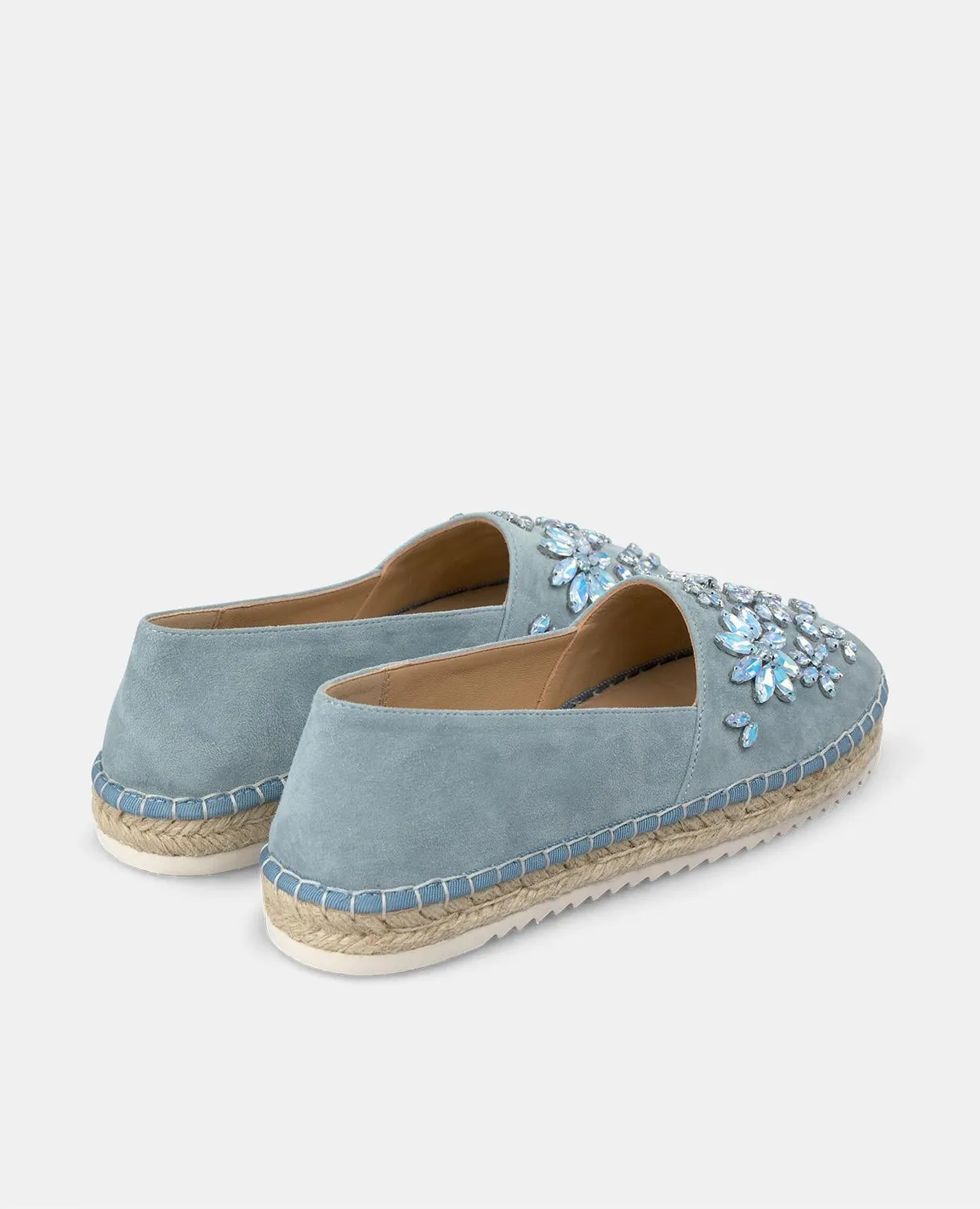 Alma en Pena V250277 espadrilles bleu à strass