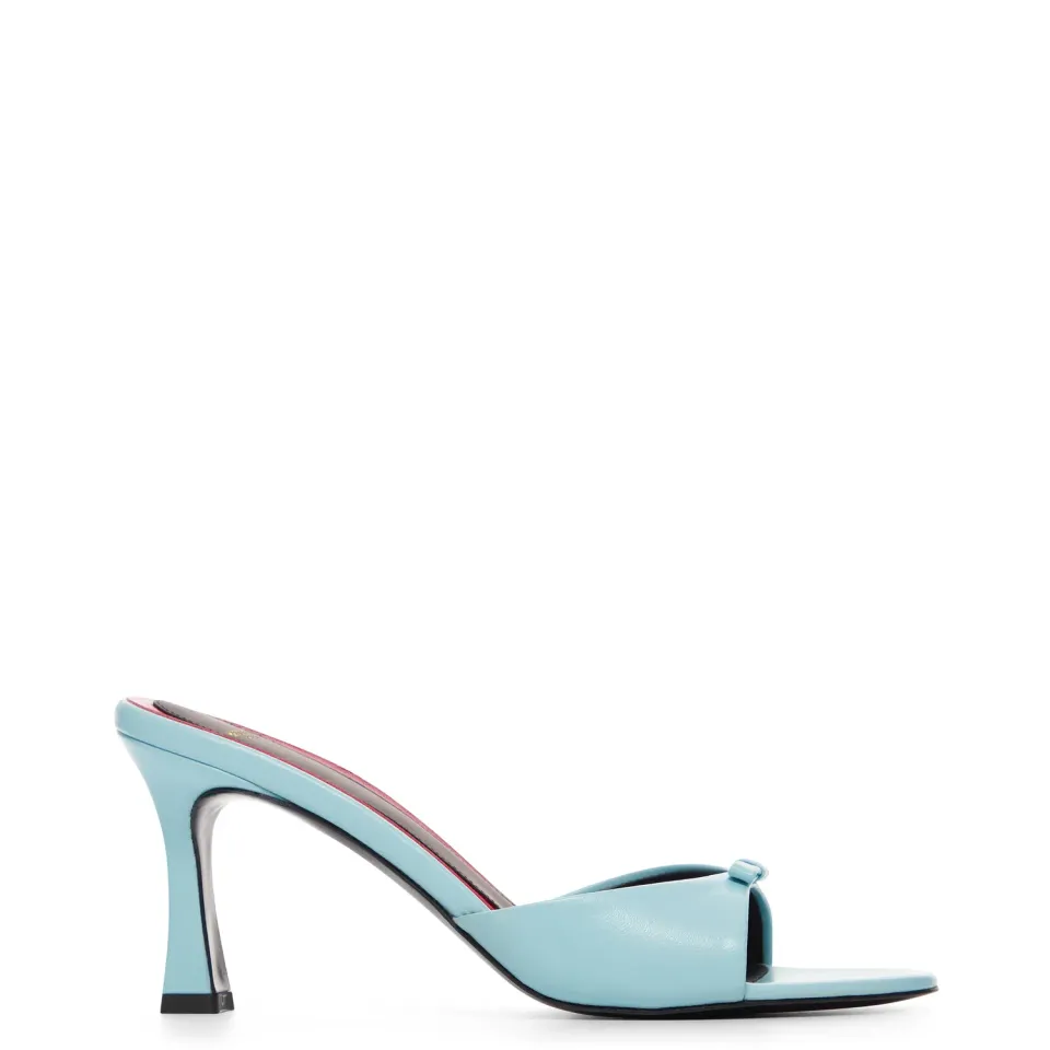 Maison Ernest Lydalia 75 mules cuir bleu pastel