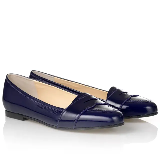 Bégum Paris Boston Vogue violet mocassin 1 cm