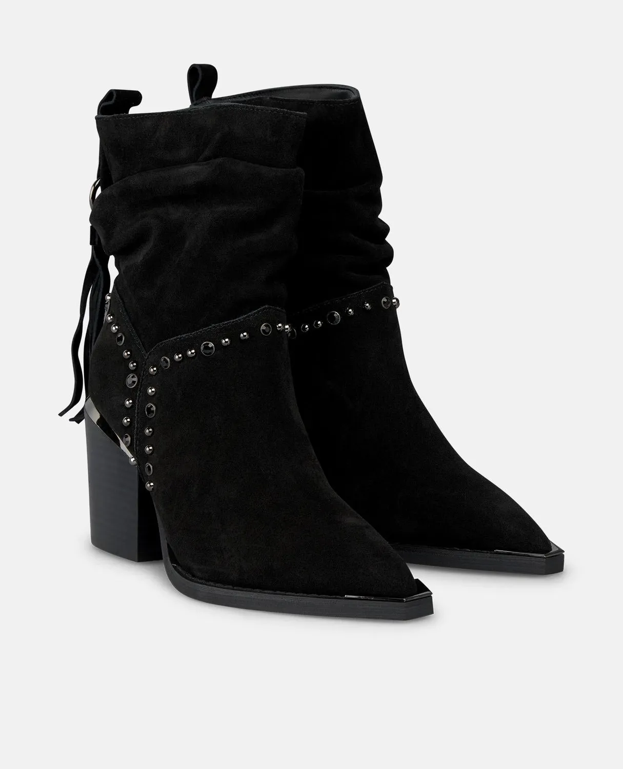 Alma en Pena I250834 bottines cowboy noires cuir