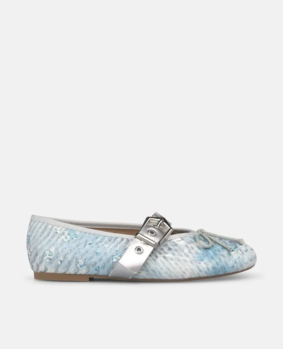 Alma en Pena V261300 ballerines cuir turquoise plates