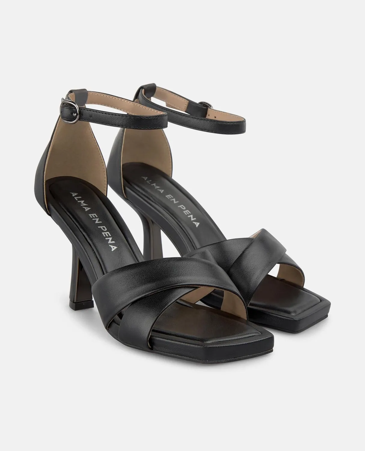 Alma en Pena V264011 sandales talon noir 9 cm cuir