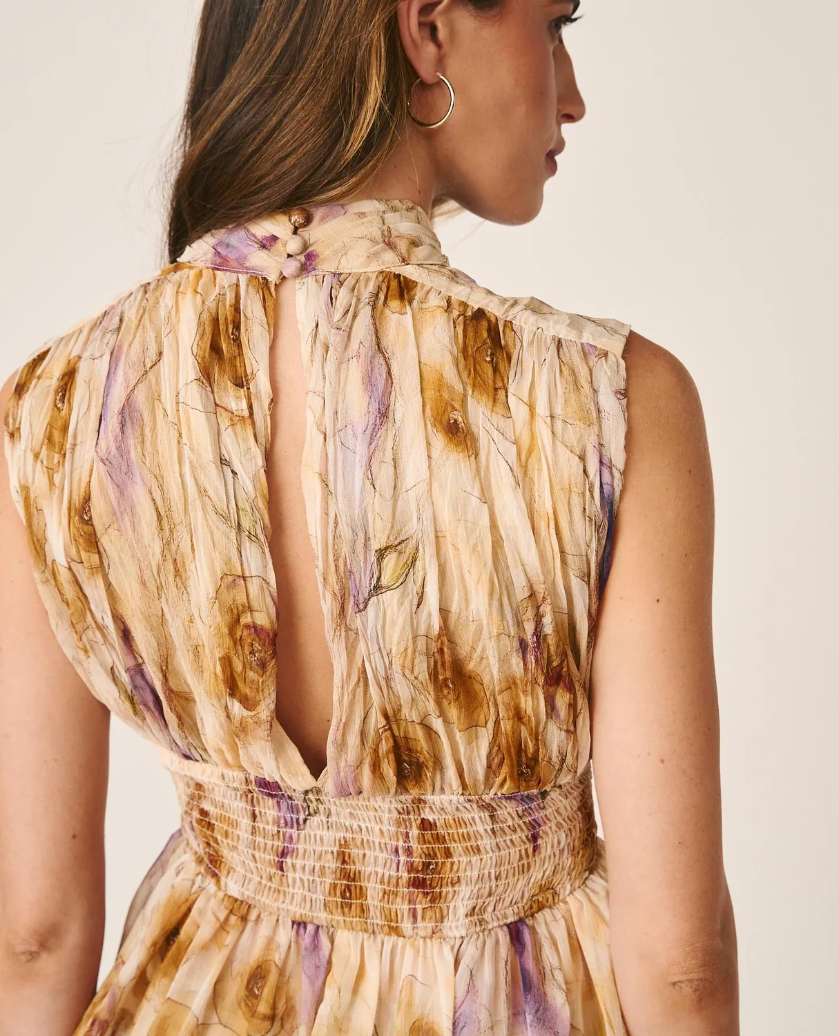 Alma en Pena I26CL0512 blouse moutarde gaze