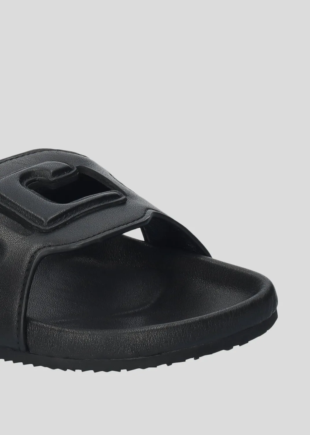 Lola Cruz Cuirine Bio sandales plates noires vegan
