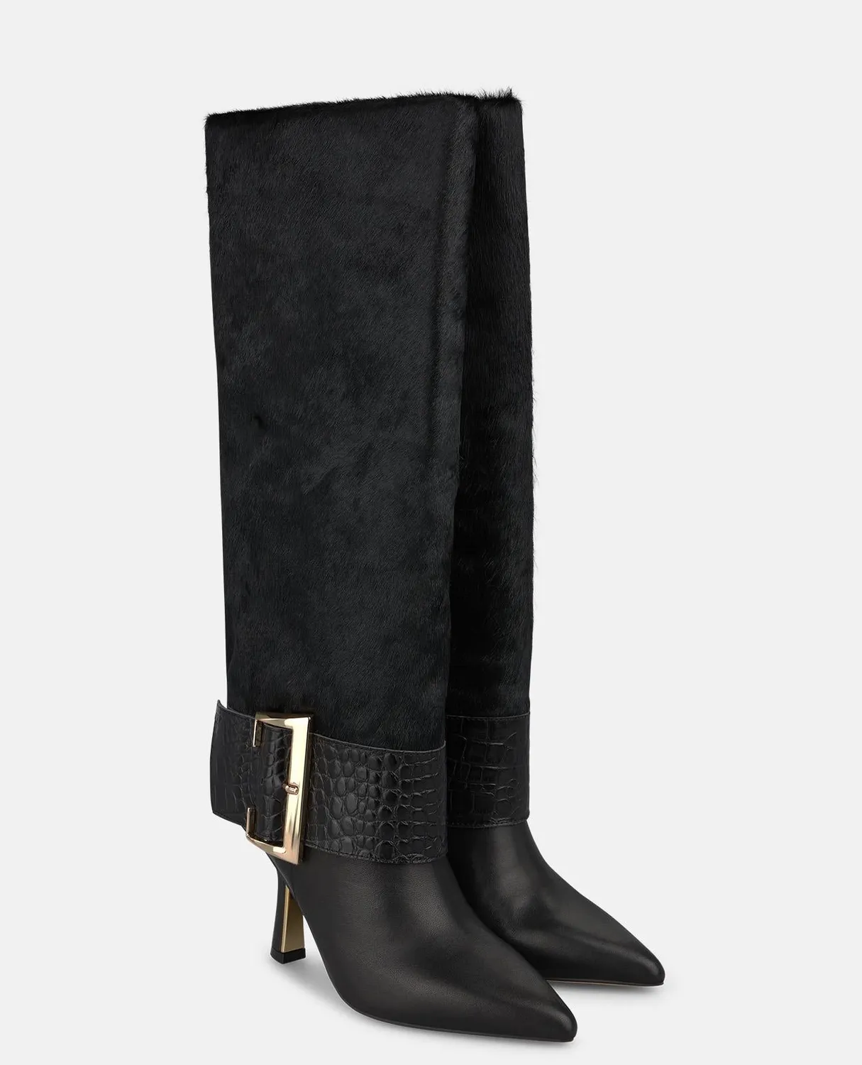 Alma en Pena I260405 bottes cuir noires 8,5 cm