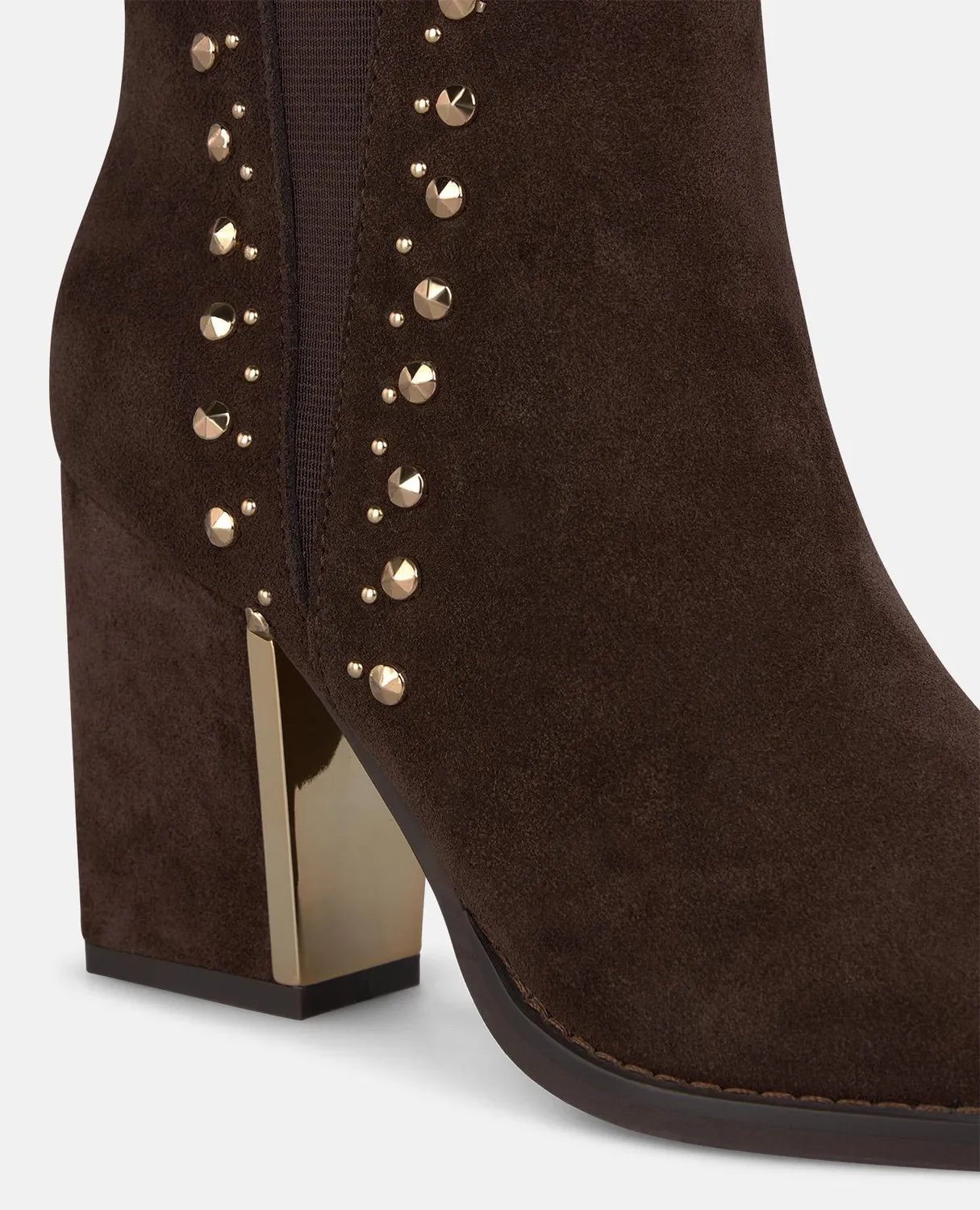 Alma en Pena I2652155C bottines cuir marron clous