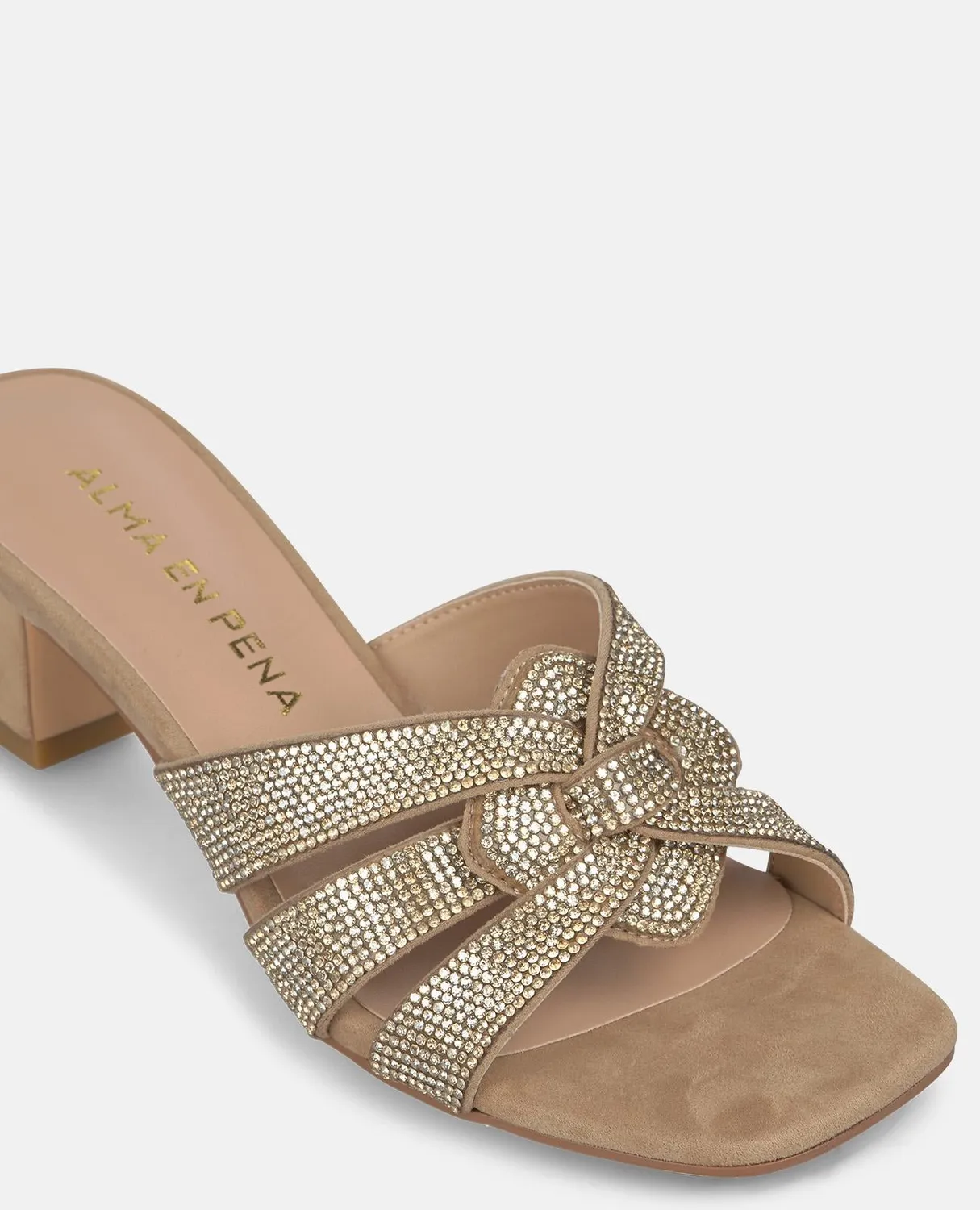 Alma en Pena V2650101 sandales talon sable 5,5 cm textile