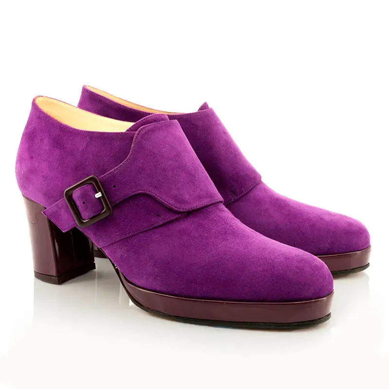 Bégum Paris Virginia escarpins violets cuir verni