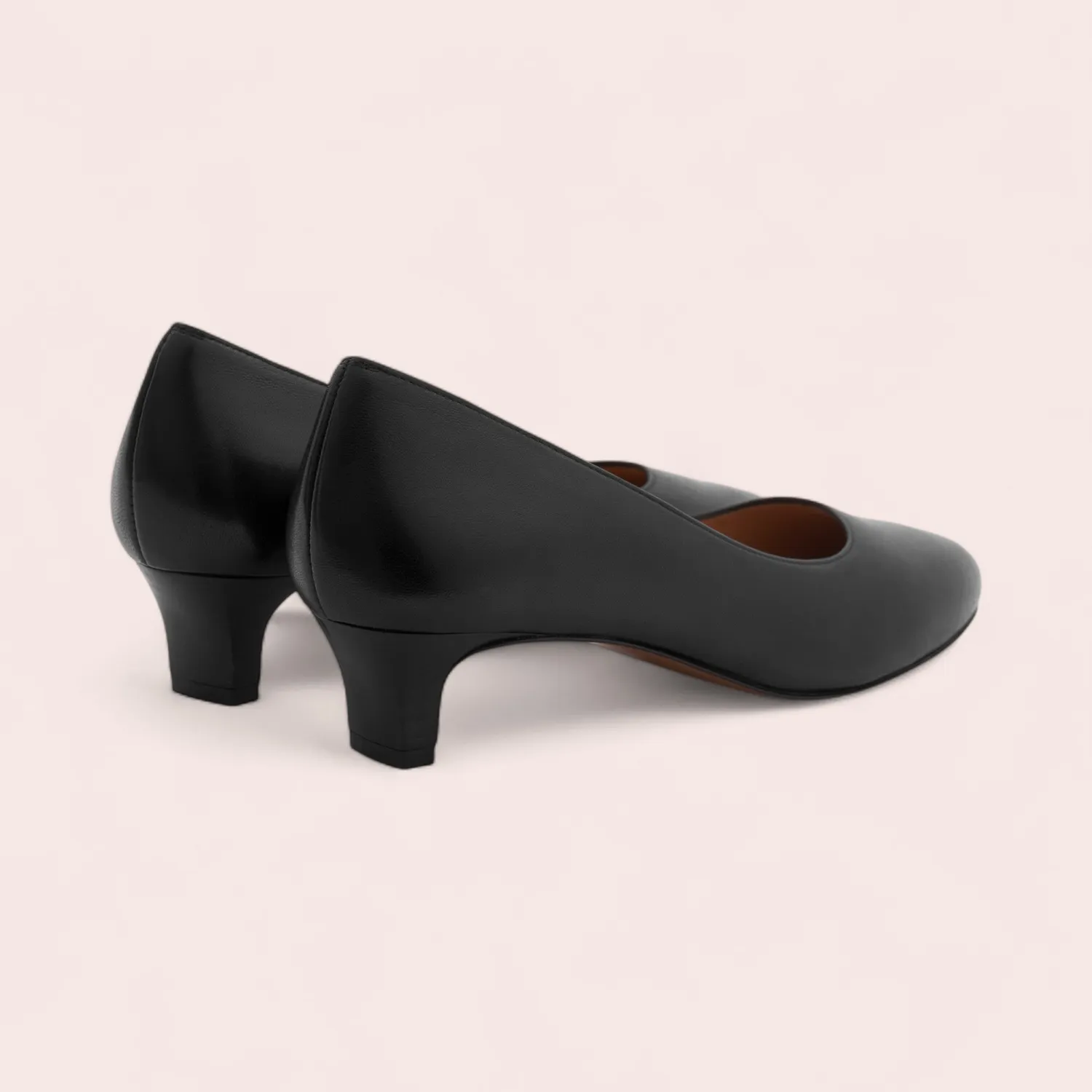 Karine Arabian Rita escarpin cuir noir talon 40 mm