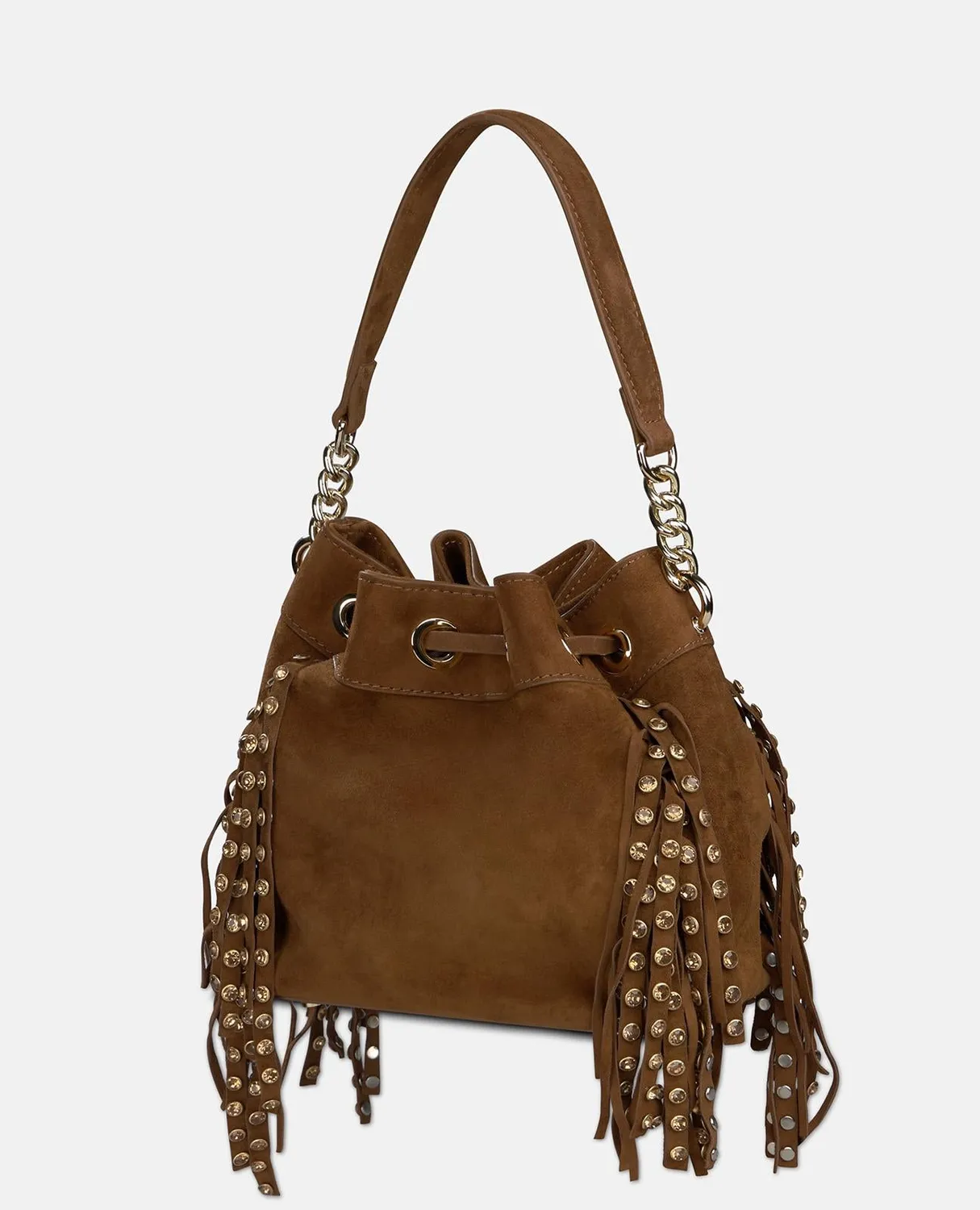Alma en Pena V26BG065 sac cuir caramel à clous