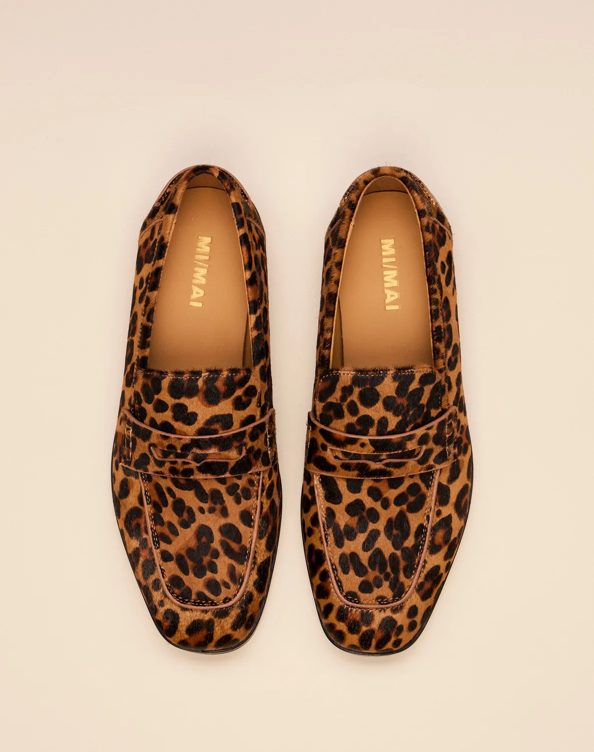 Mi/Mai Luciano Leo mocassins léopard cuir