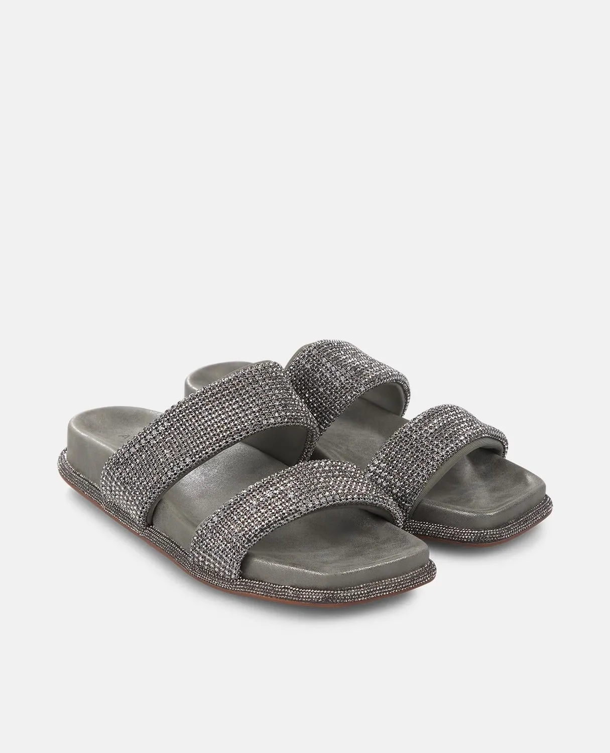 Alma en Pena V2551616 sandales plates pewter textil 2 cm