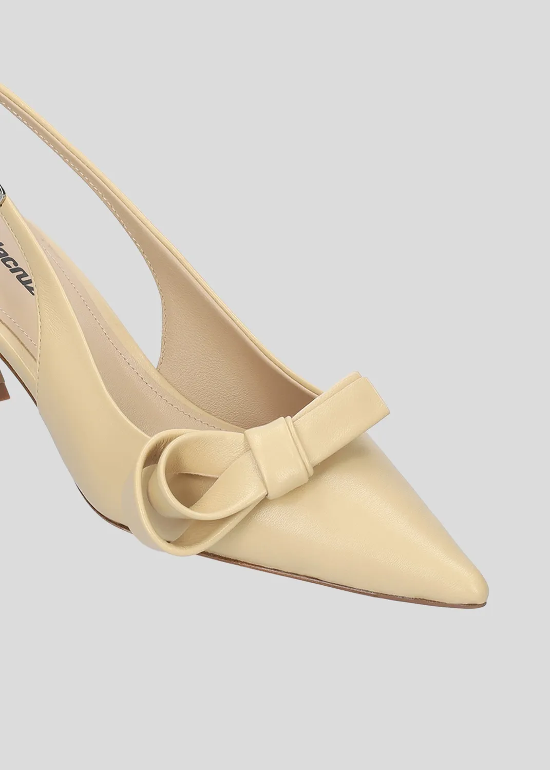 Lola Cruz Linda escarpins beige talon 5,5 cm