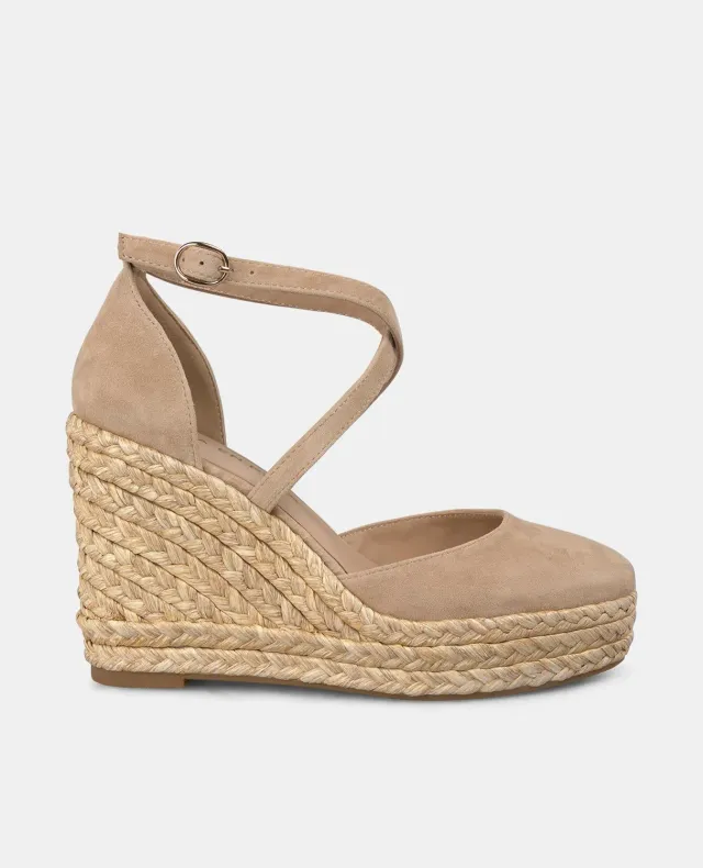 Alma en Pena V2551005 compensées beige talon 8 cm