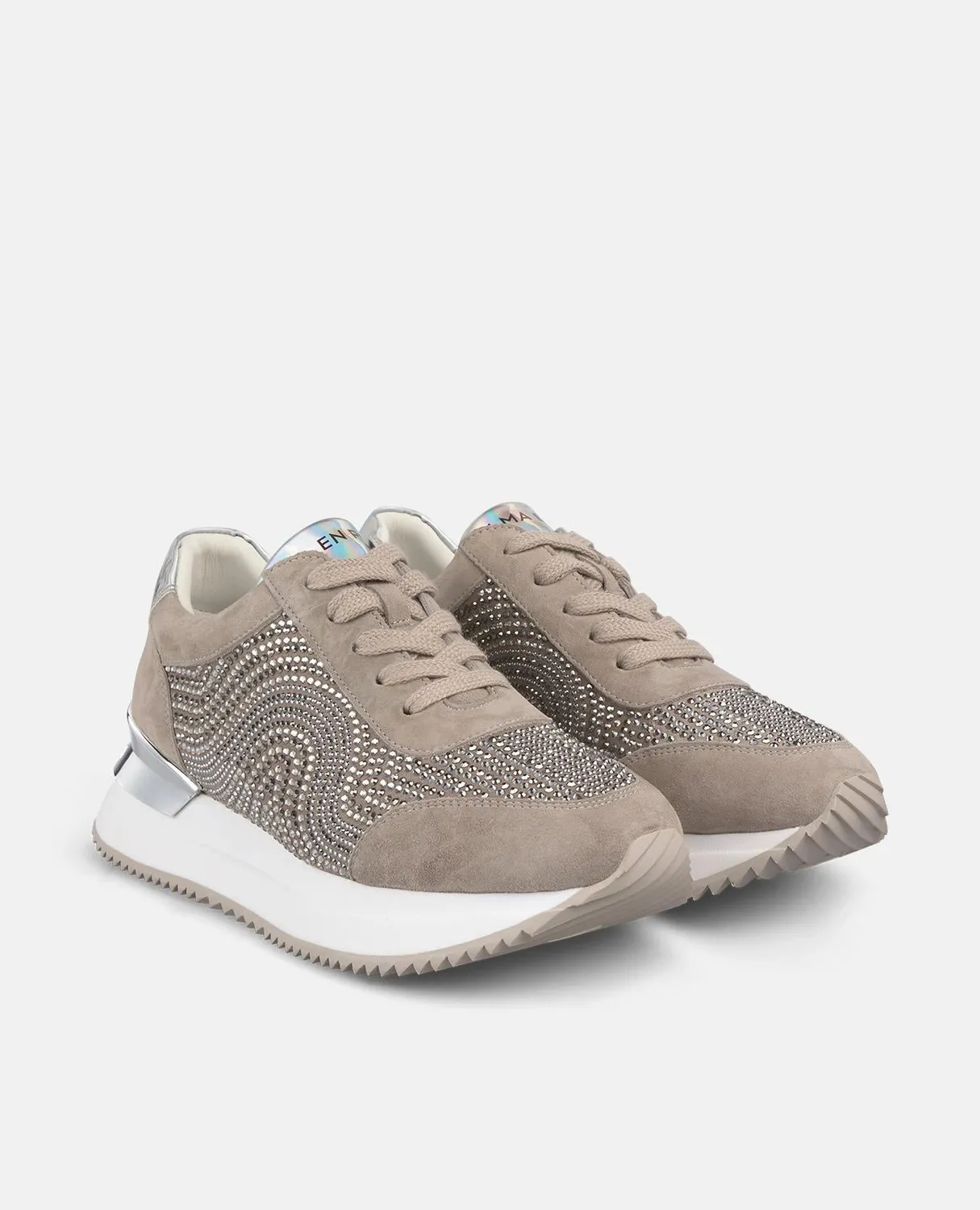 Alma en Pena I251503 sneakers taupe plateforme 4,5 cm