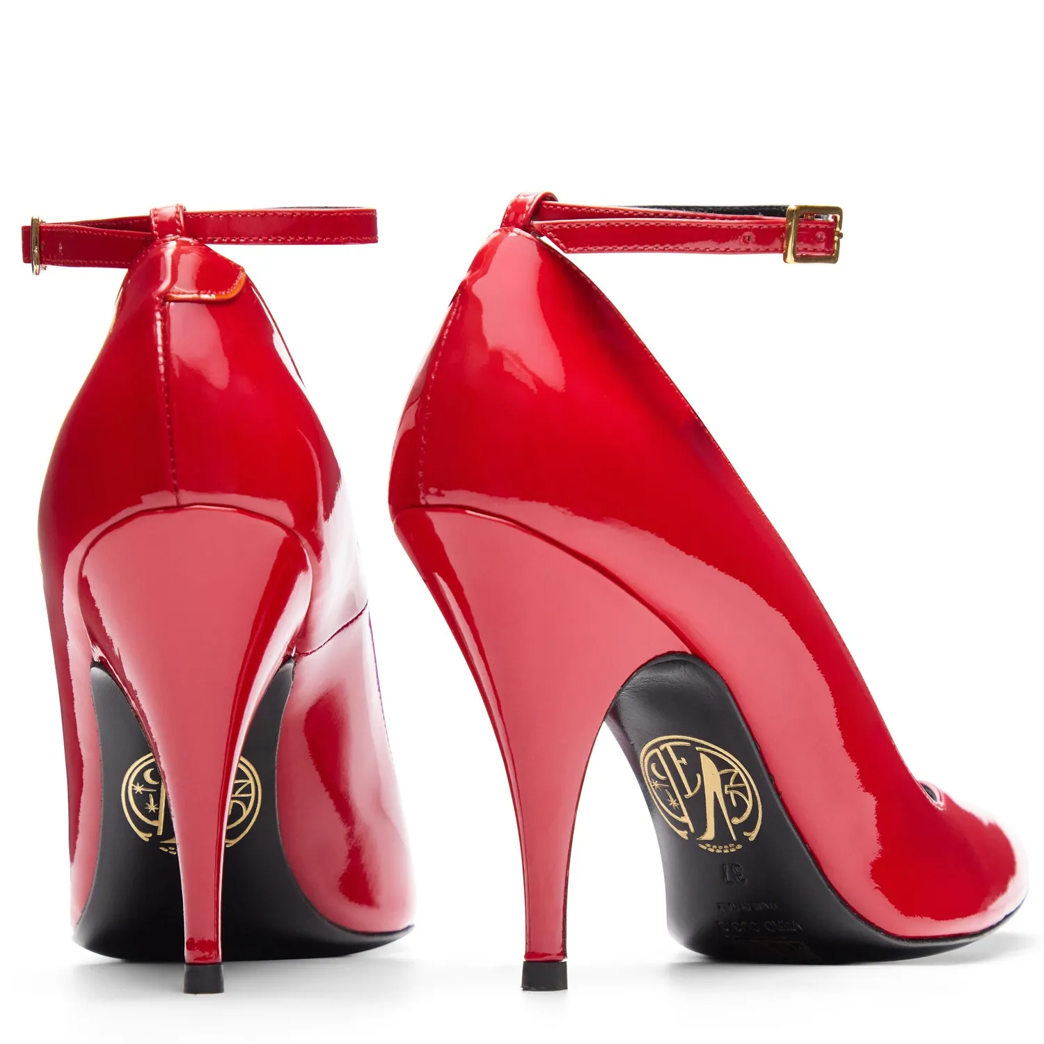 Maison Ernest Go 100 escarpins rouge cuir vernis