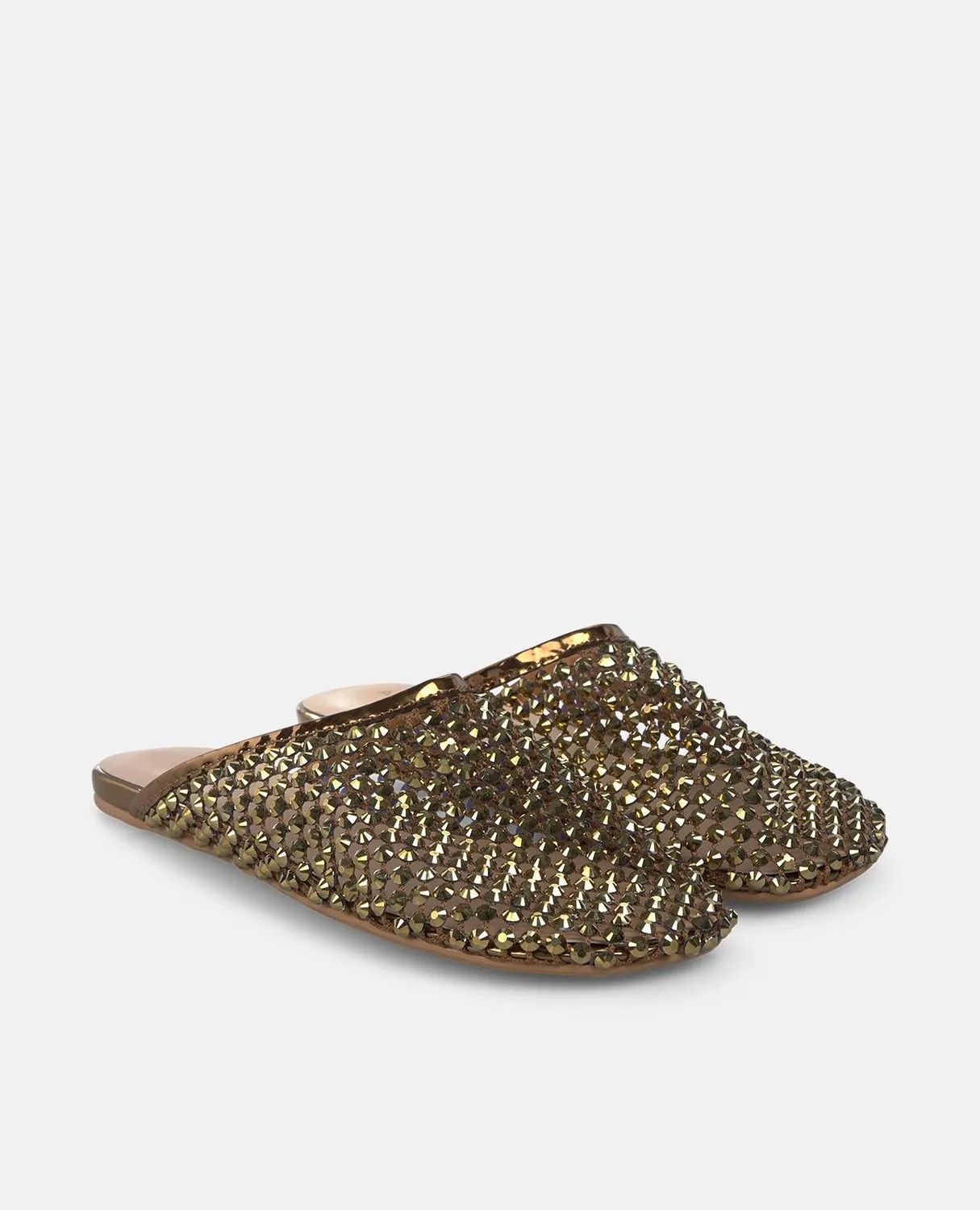 Alma en Pena V261350 mules plates bronze strass
