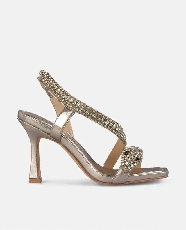 Alma en Pena V250840 sandales serpent bronze talon 9 cm