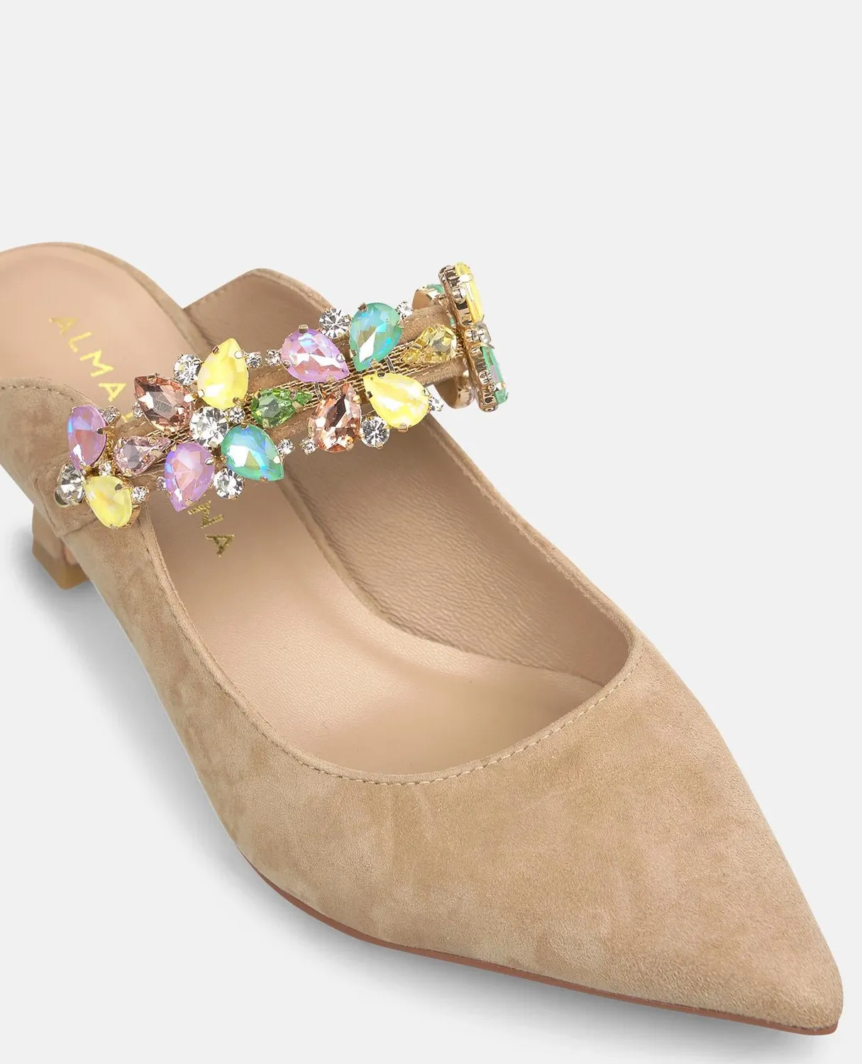 Alma en Pena V262204 mules sable talon 6,2 cm cuir